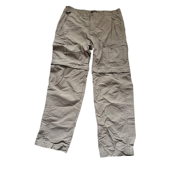 Mens Tan REI Convertible Nylon Cargo Pants - Picture 1 of 11